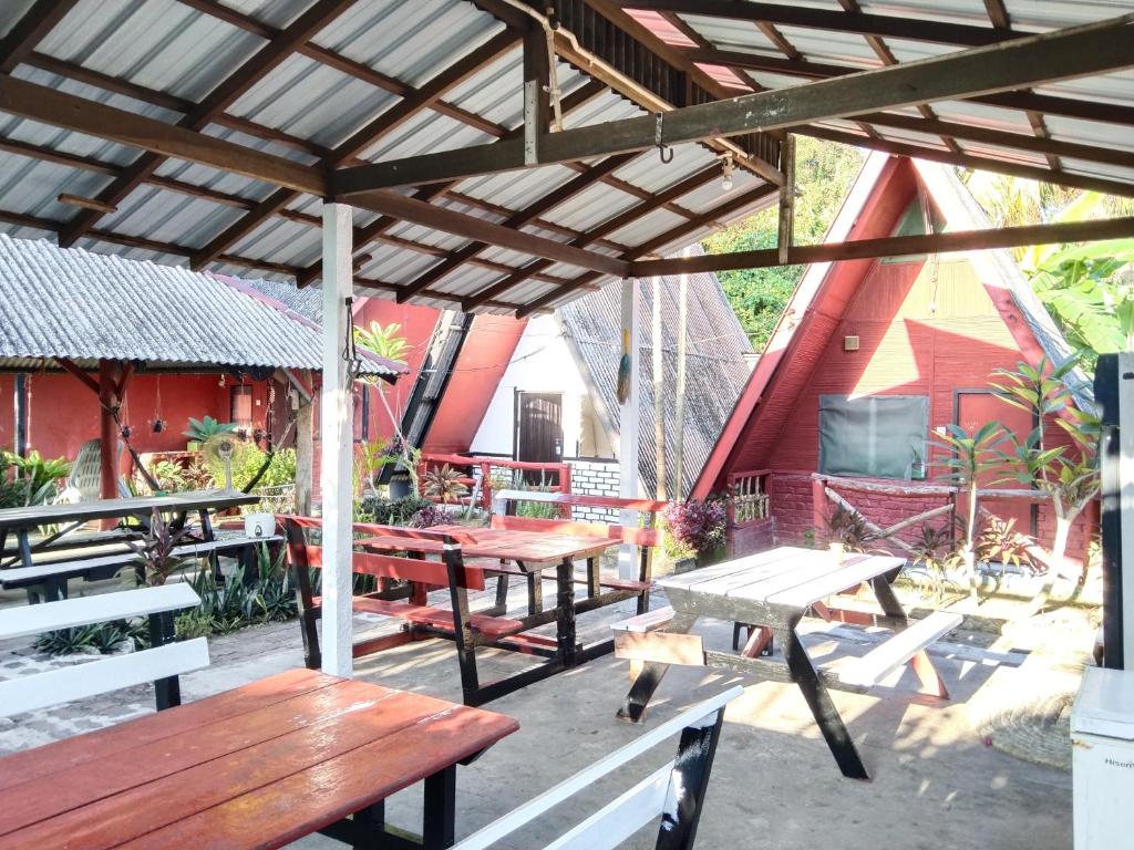 Restaurace v ubytování Nazri Nipah Camp Pangkor