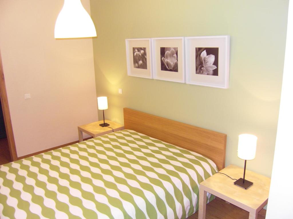 Ένα ή περισσότερα κρεβάτια σε δωμάτιο στο Cozy Apartments Downtown - Funchal - Madeira