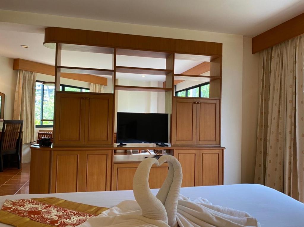 TV a/nebo společenská místnost v ubytování Kata View Guest House