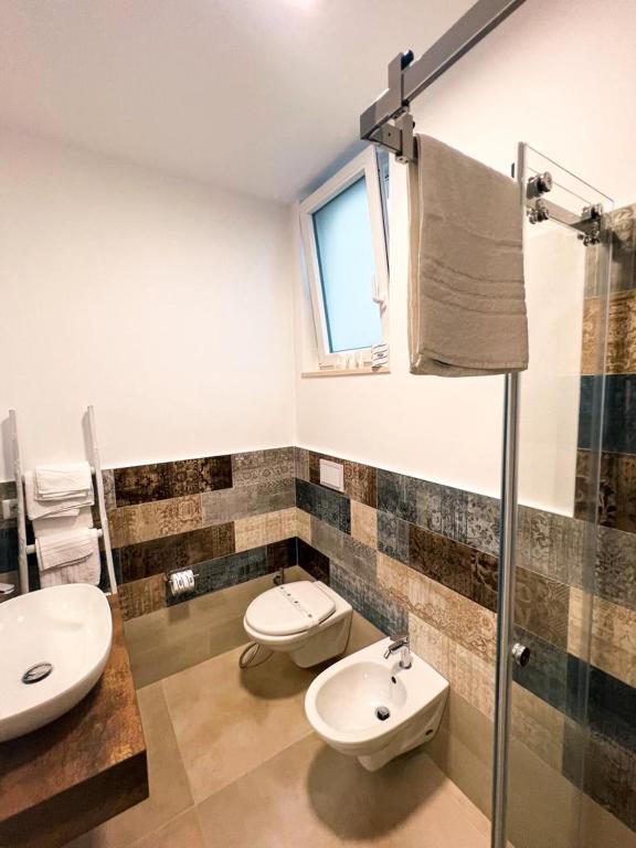 Koupelna v ubytování Olea Relais