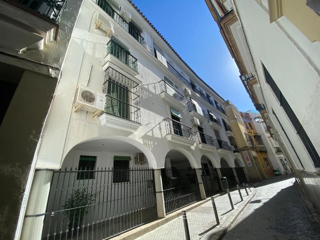 Budynek, w którym mieści się apartament