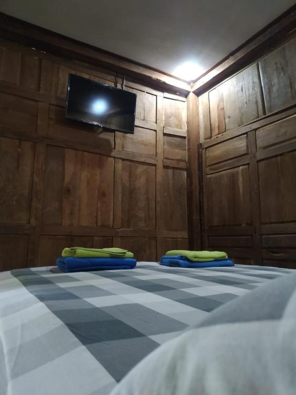 TV a/nebo společenská místnost v ubytování omah kayu jagalan