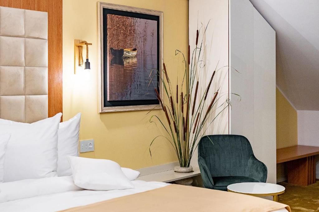 Кровать или кровати в номере Razelm Luxury Resort