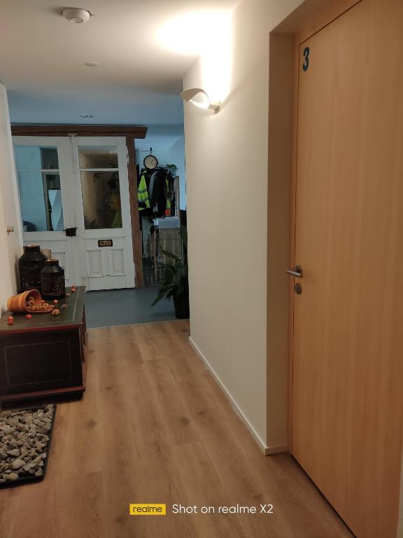 Kuchyň nebo kuchyňský kout v ubytování Herberge Balmweid 1