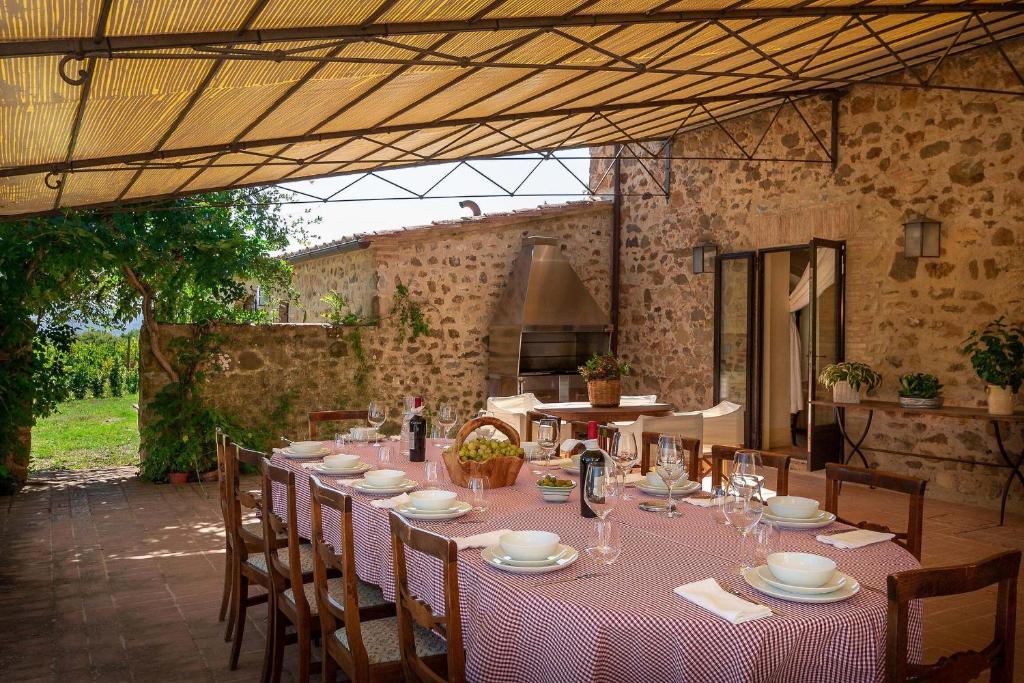 Reštaurácia alebo iné gastronomické zariadenie v ubytovaní San Sigismondo by Salogi Villas