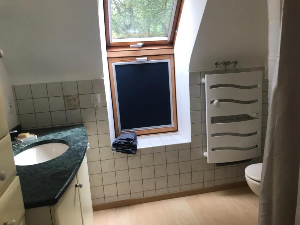 Kúpeľňa v ubytovaní Gîte Armalia