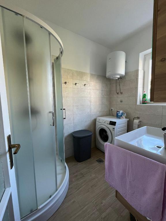 Kúpeľňa v ubytovaní Apartman Kata
