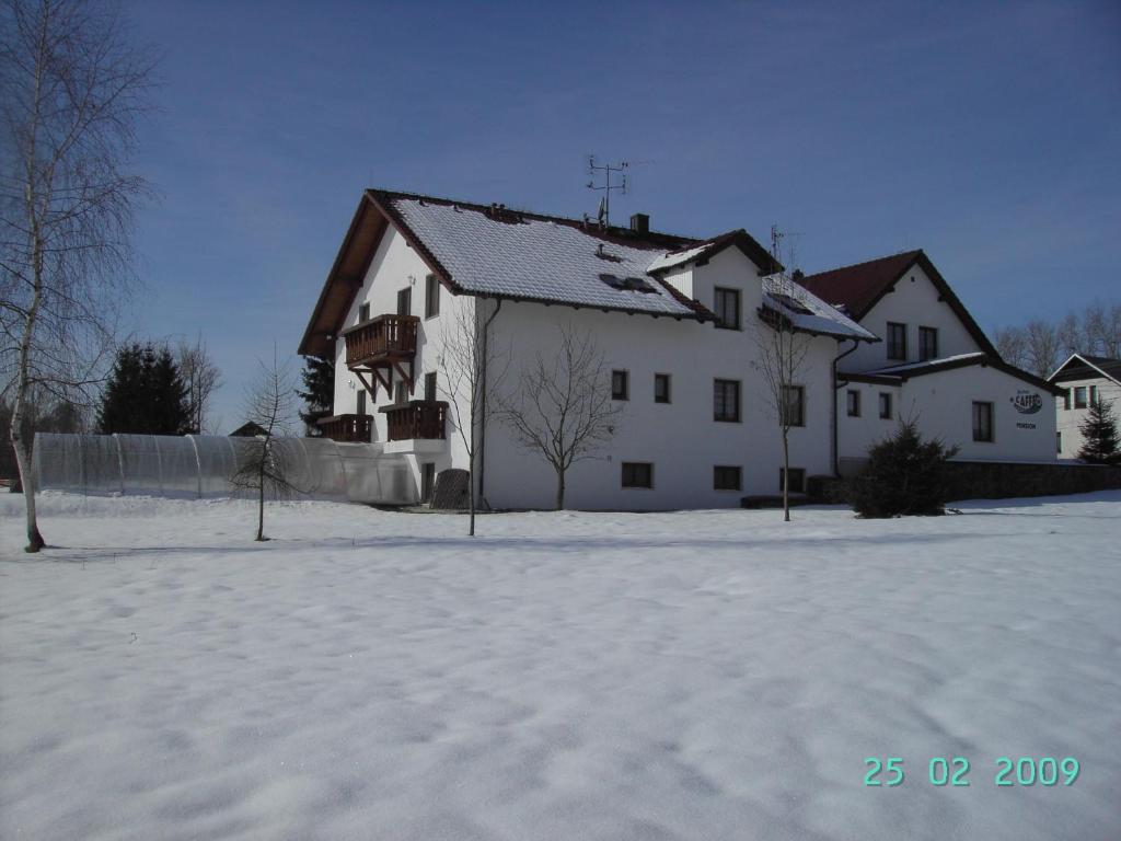 Pension Všeruby v zimě