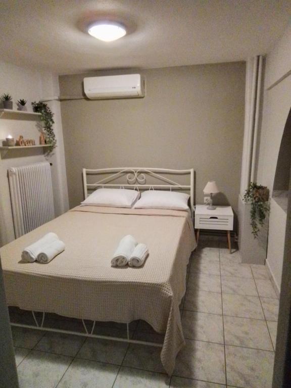 Giường trong phòng chung tại George house