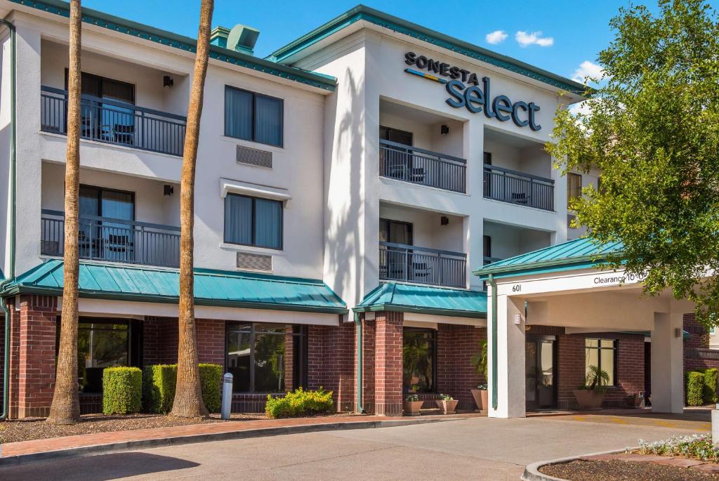 a rendering of the exterior of a hotel at Sonesta Select Tempe Downtown in Tempe