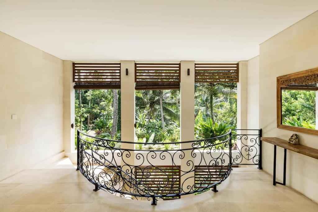 Balkón nebo terasa v ubytování Rama Gaia Villa Ubud