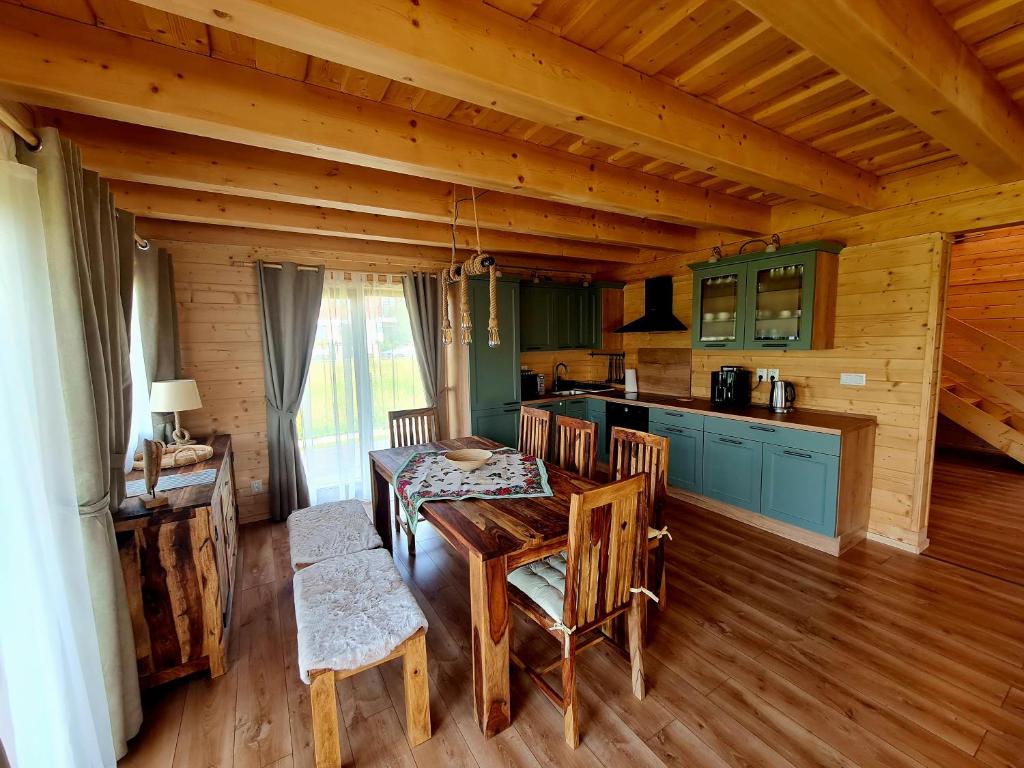 Kuchyň nebo kuchyňský kout v ubytování Panorama Tatry Chalets