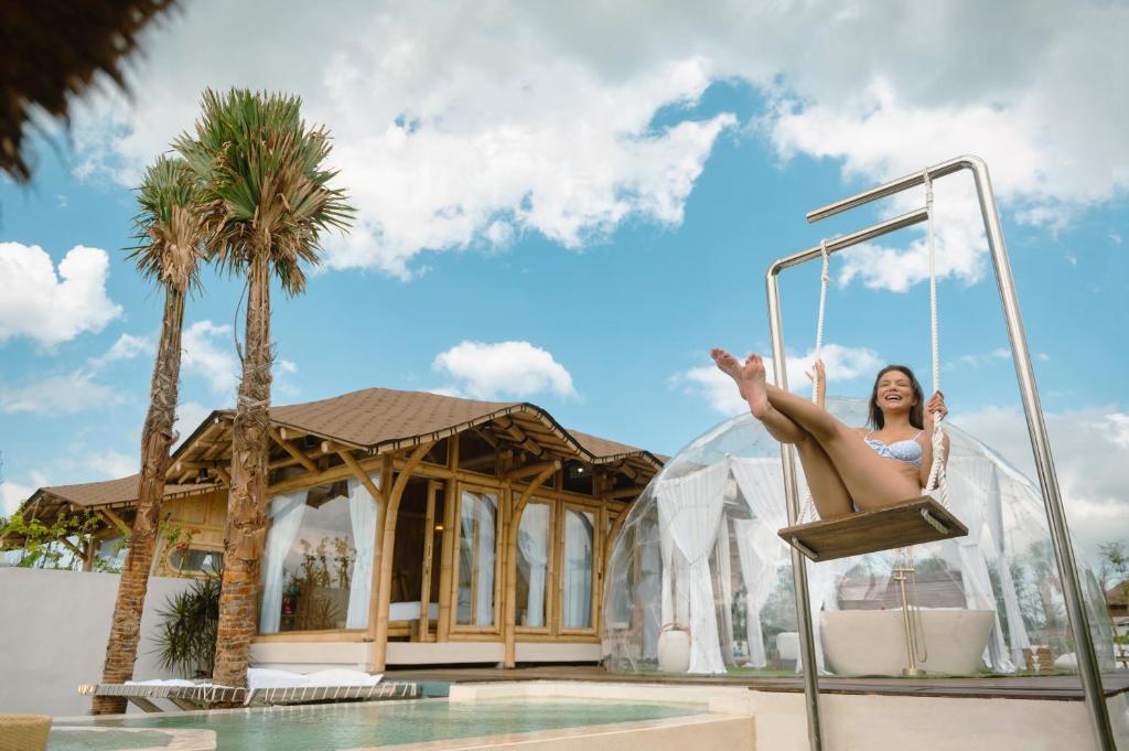 Bazén v ubytování Skyspace Villas Bali nebo v jeho okolí