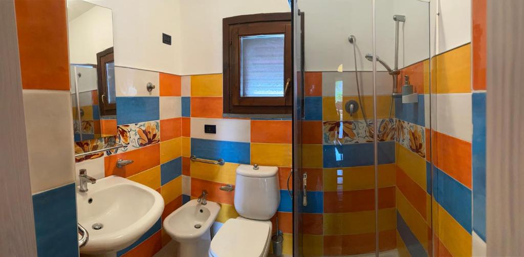 Koupelna v ubytování Hotel Al Togo Fitness & Relax