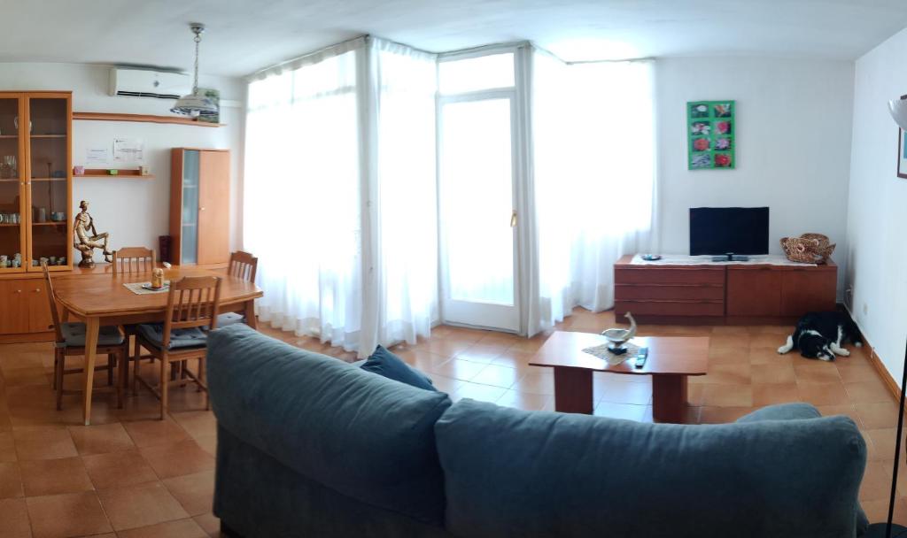 Televízia a/alebo spoločenská miestnosť v ubytovaní Apartamento Balboa1
