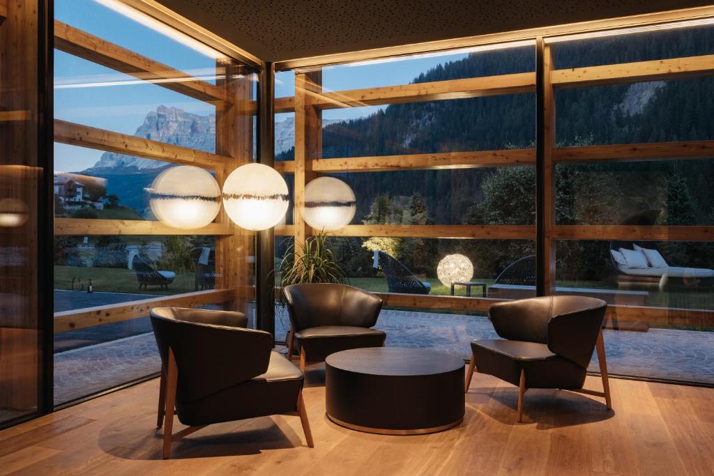 Posezení v ubytování Hotel Cristallo - Wellness Mountain Living