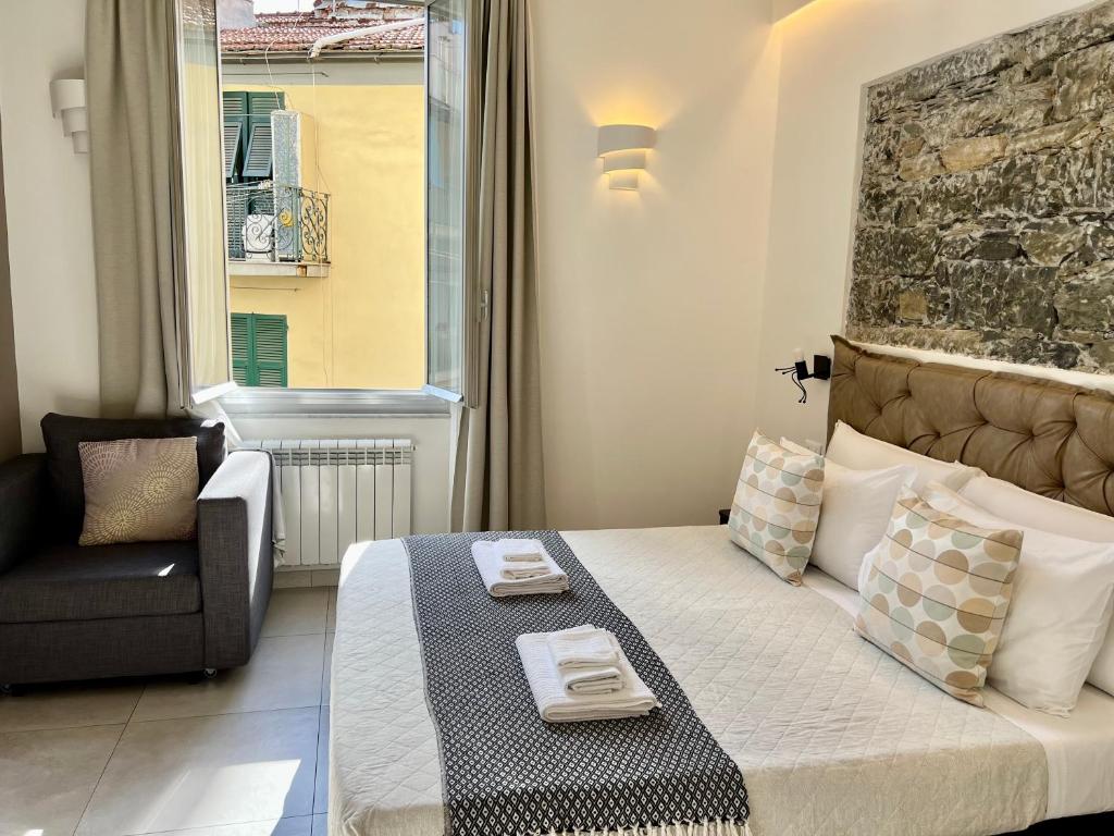 Postel nebo postele na pokoji v ubytování Sunset rooms