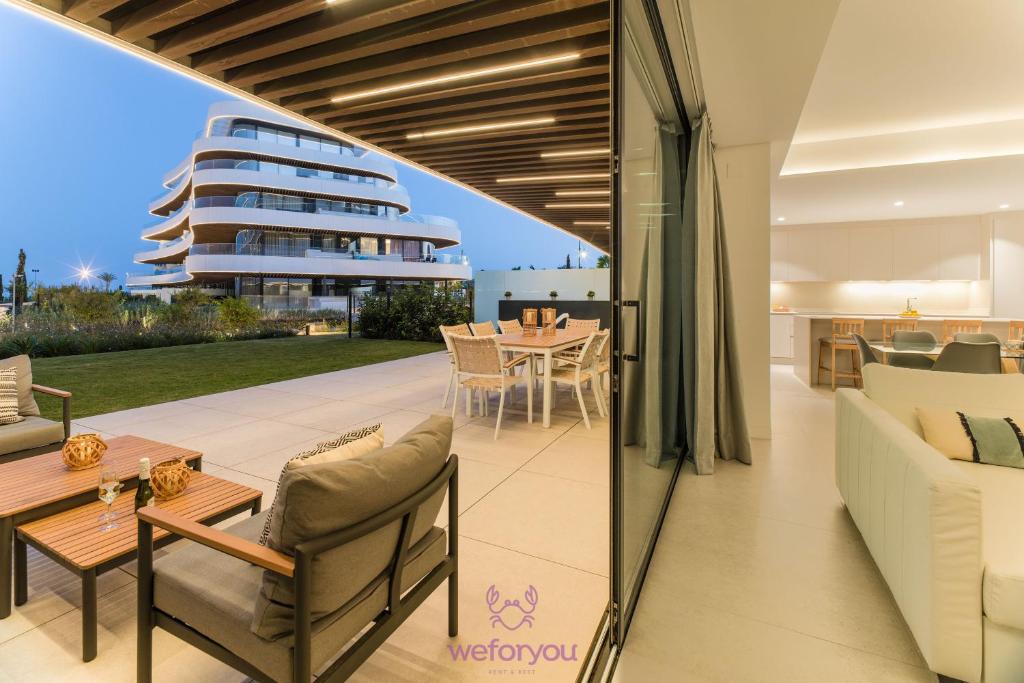 Posezení v ubytování weforyou Las Nereidas de Los Álamos 3 bedrooms and PARKING