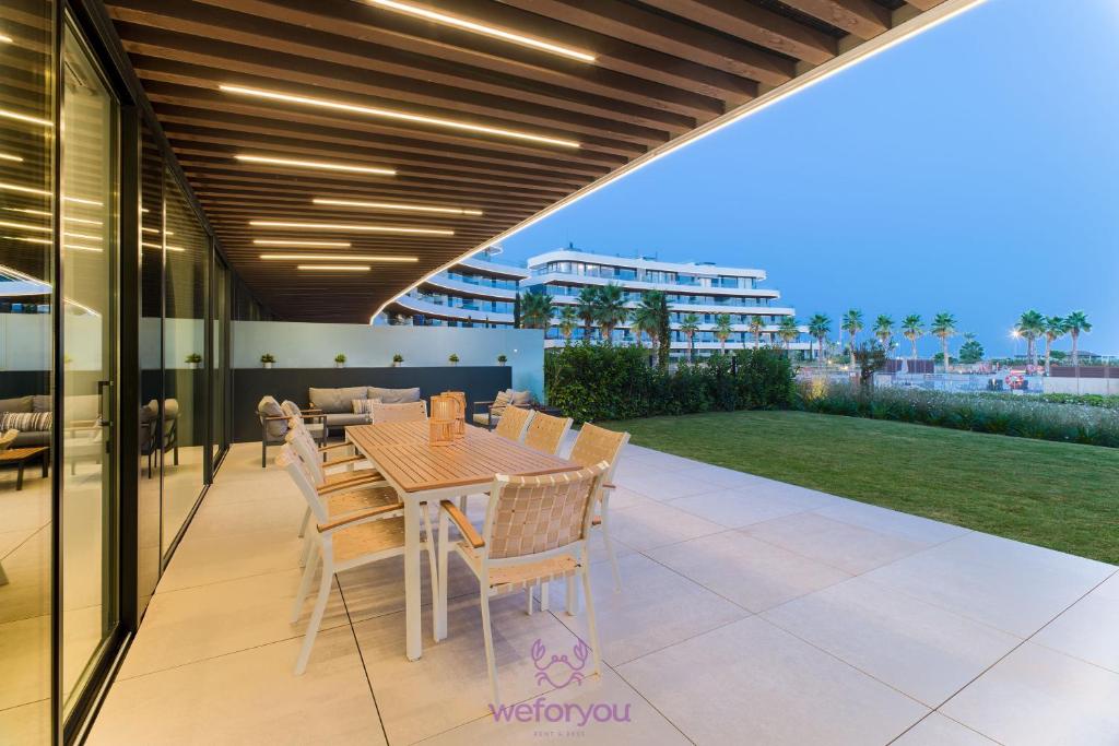 Balkón nebo terasa v ubytování weforyou Las Nereidas de Los Álamos 3 bedrooms and PARKING