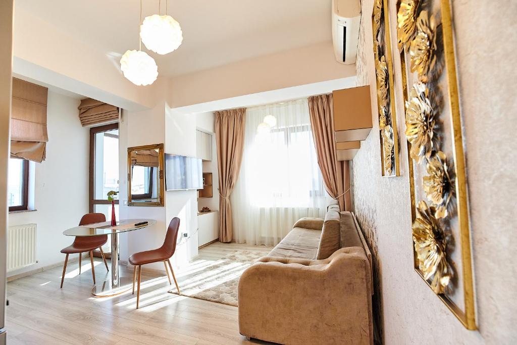 Posezení v ubytování CityLife Apartments