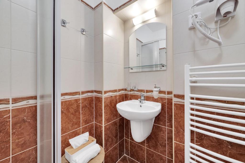 Koupelna v ubytování Rezidence Villa Gloria