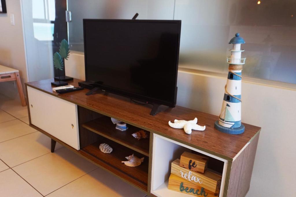 TV a/nebo společenská místnost v ubytování Cumbuco - VGSun Apartment 402