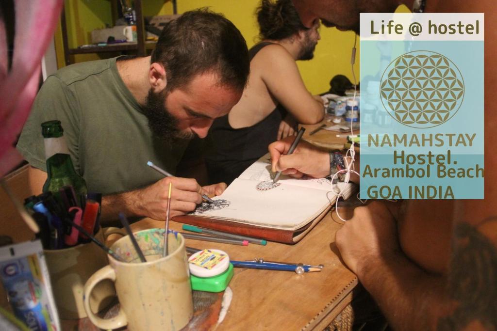 Půdorys ubytování NamahStay Hostel, Cowork & Artist residency Arambol