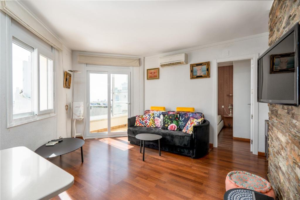 Posezení v ubytování WELCS APARTAMENTO 015 EMP con terraza y vistas
