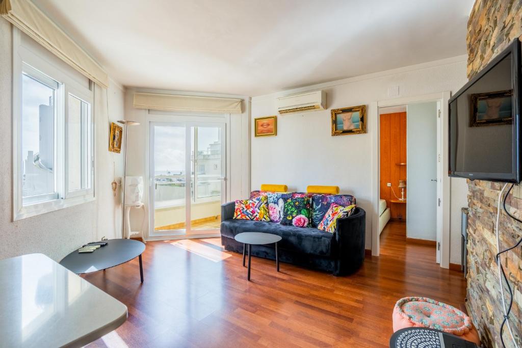 Posezení v ubytování WELCS APARTAMENTO 015 EMP con terraza y vistas