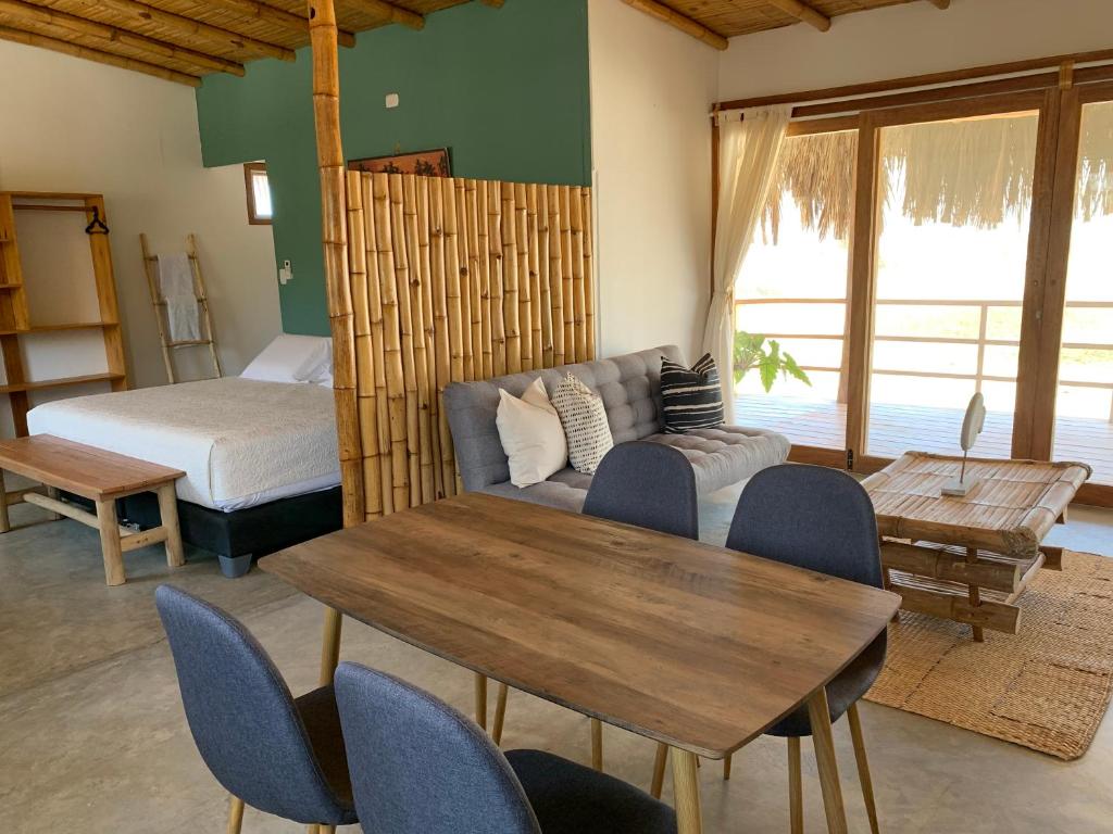 Postel nebo postele na pokoji v ubytování Casas Lua & Mar - Vichayito - Máncora