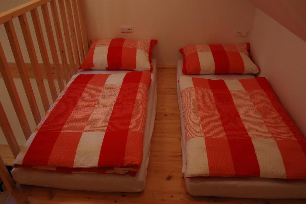 Postel nebo postele na pokoji v ubytování Penzion Čáslava