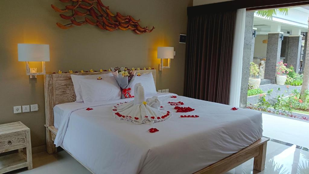 Kubu Garden Suites & Villas Nusa Dua房間的床