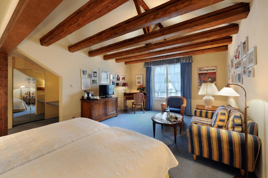 Postel nebo postele na pokoji v ubytování Unique Hotel Innere Enge