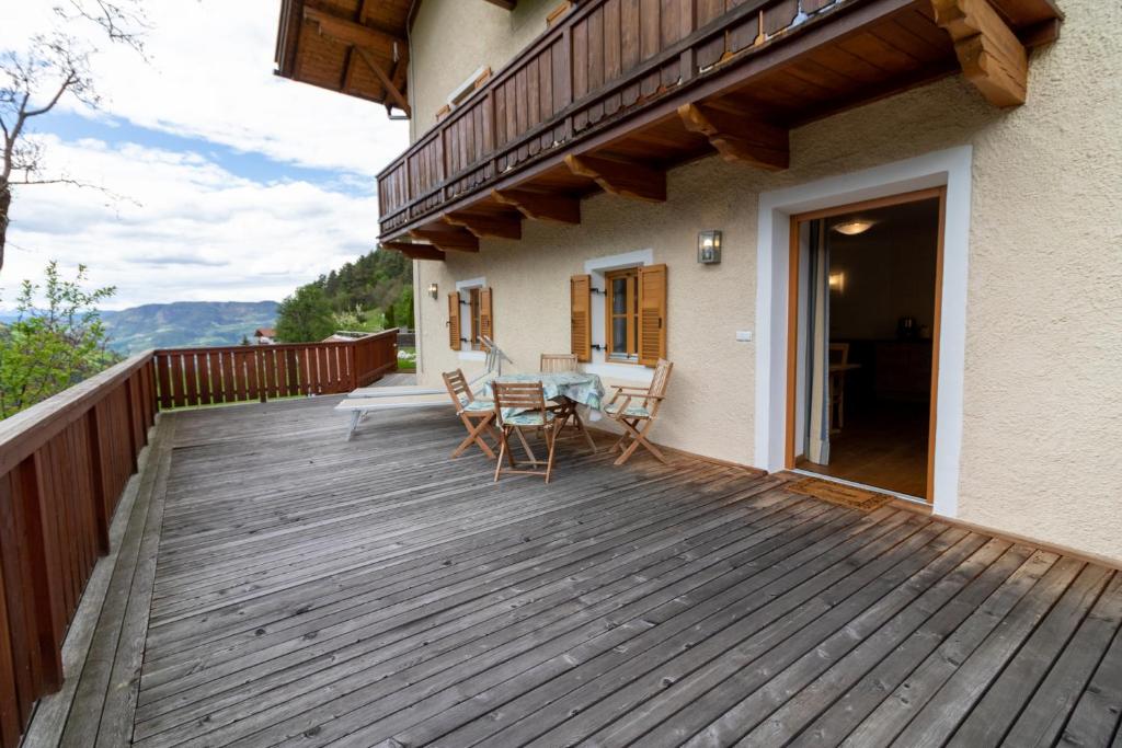 Balkón nebo terasa v ubytování Unterwegerhof