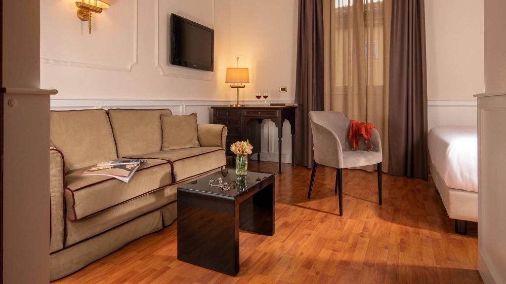 Posezení v ubytování Hotel Del Corso
