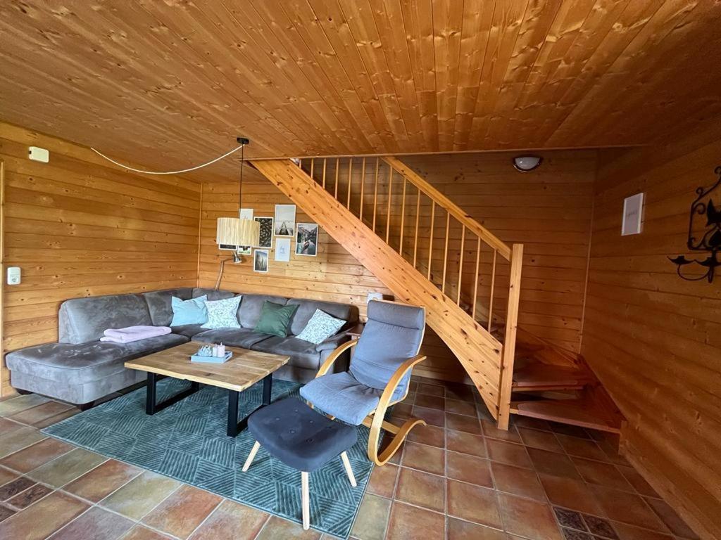 Posezení v ubytování JS Feriendomizile Haus Sonnenschein Bettwäsche Handtücher inkl