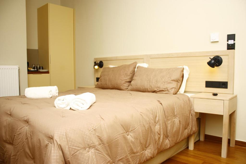 Posteľ alebo postele v izbe v ubytovaní Kazas Luxury