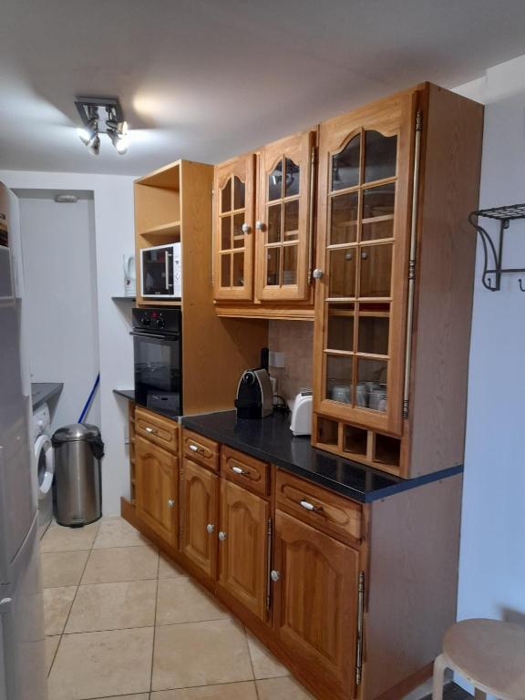 Kuchyň nebo kuchyňský kout v ubytování Chalet L'Hermine