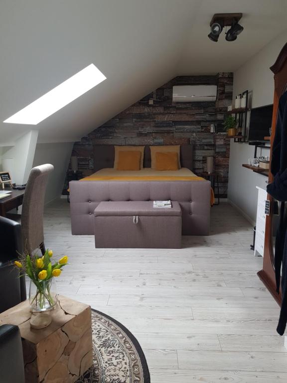 Kuchyň nebo kuchyňský kout v ubytování B&B Le Jardin