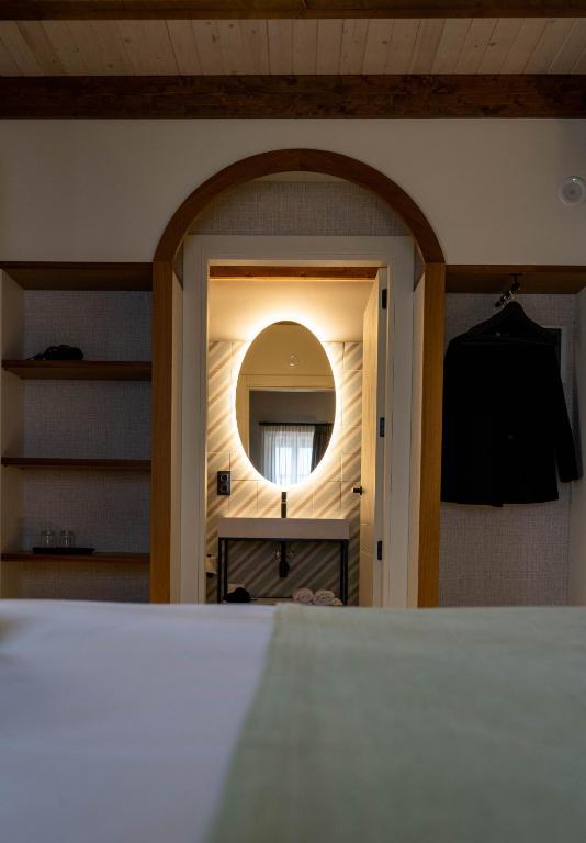 Postel nebo postele na pokoji v ubytování Casa Rural San Andrés de Teixido