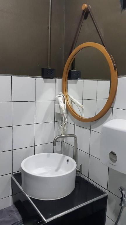 Koupelna v ubytování Capsule Hostel Chiangkhan