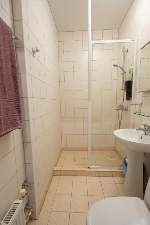 Koupelna v ubytování Aiakeskuse hostel