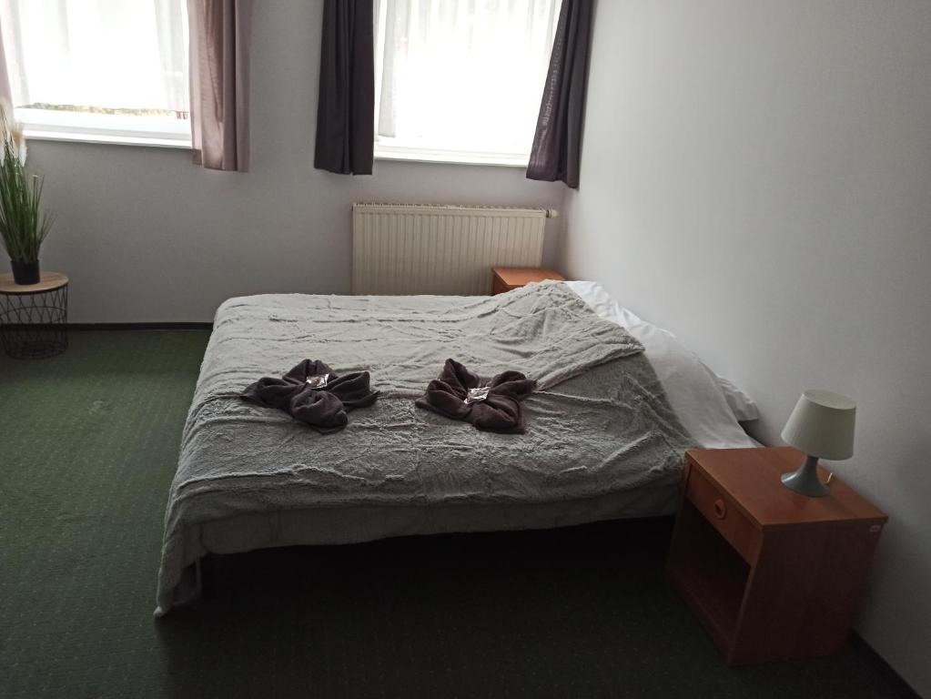 Postel nebo postele na pokoji v ubytování Gościniec Silver