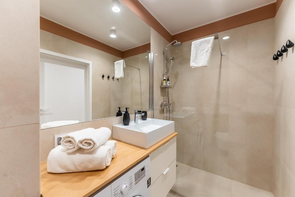 Kúpeľňa v ubytovaní Apartament WILLOW TREE SurfingBird Dźwirzyno