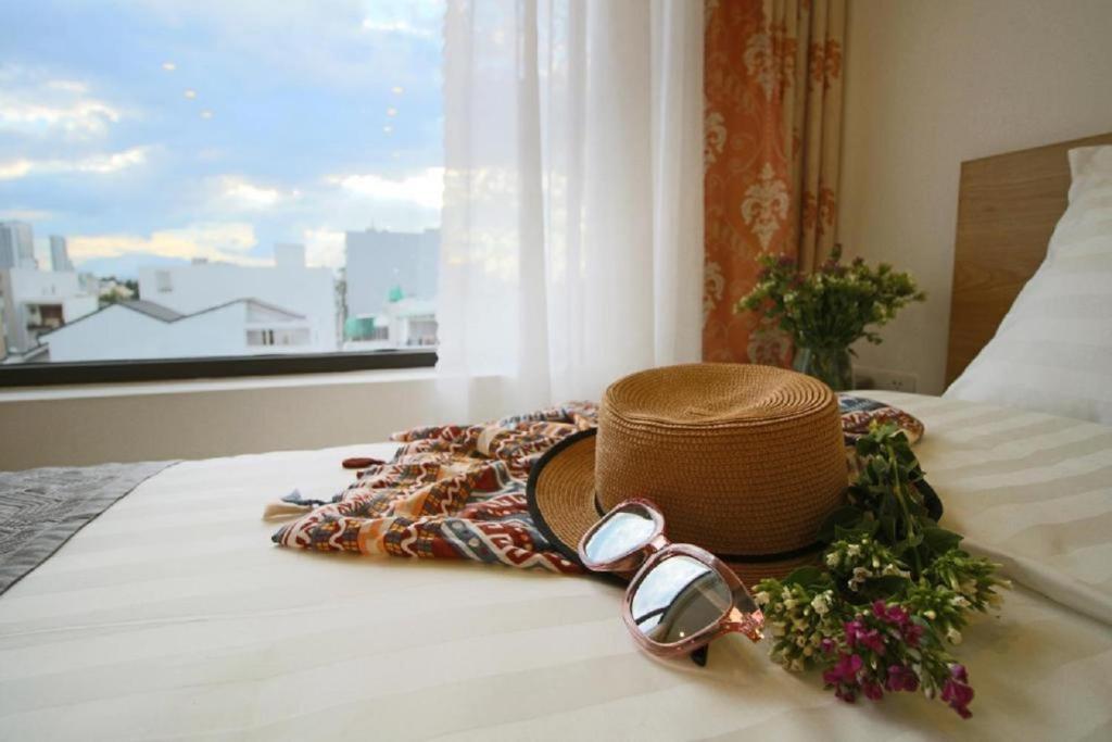 Postel nebo postele na pokoji v ubytování Gold Summer 2 Hotel