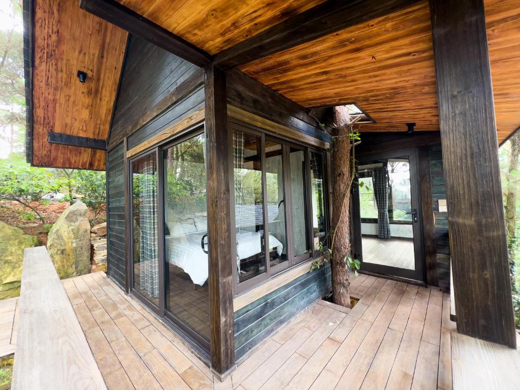 Balkón nebo terasa v ubytování Amaya Retreat
