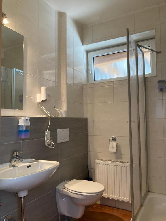 Koupelna v ubytování Landhotel Vosse-Schepers