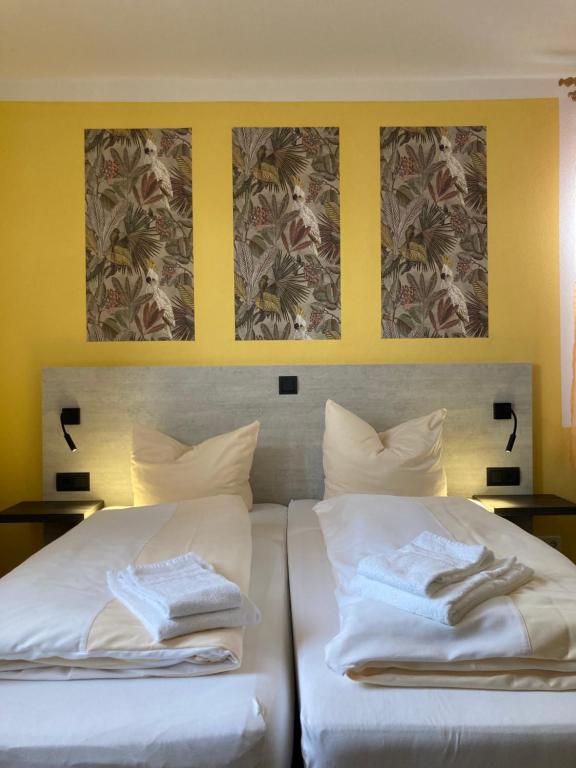 Postel nebo postele na pokoji v ubytování Landhotel Vosse-Schepers
