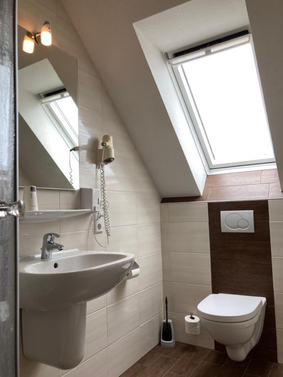 Koupelna v ubytování Landhotel Vosse-Schepers