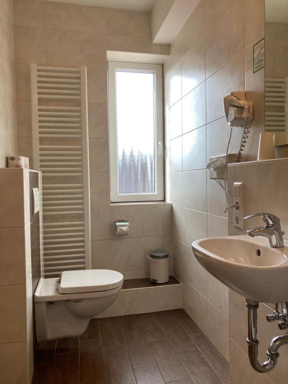 Koupelna v ubytování Landhotel Vosse-Schepers